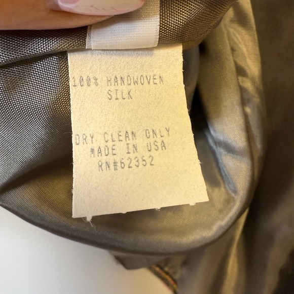 V.P. Collections Handwoven Silk Open Front Blazer Jacket Women’s Size Medium NWT - Picture 10 of 10